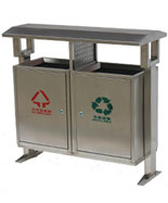 不锈钢分类垃圾桶HT-BXG1620
