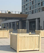 防腐木室外单个花箱HT-HX150