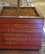 室外百货广场防腐木花箱HT-HX270