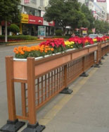 仿古防腐木花箱花盆HT-HX390