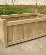 户外防腐木花箱HT-HX400