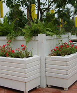 园林景观户外防腐木花箱HT-HX500