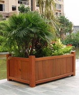 户外景区别墅防腐木花箱HT-HX520