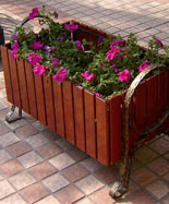 广场百货户外防腐木花箱HT-HX680