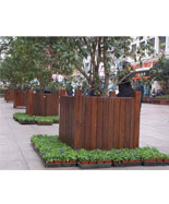 休闲广场街道户外实木花箱HT-HX700