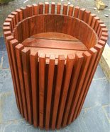 户外广场百货防腐木花桶花箱HT-HX870