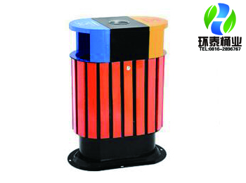 户外钢木三色分类垃圾桶HT-GM8680,户外,钢木,三色,分类,垃圾桶,HT-GM8680,户外,钢
