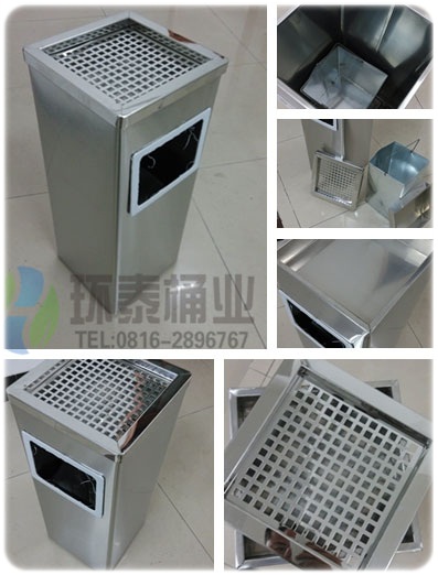 正方形丽格不锈钢垃圾桶