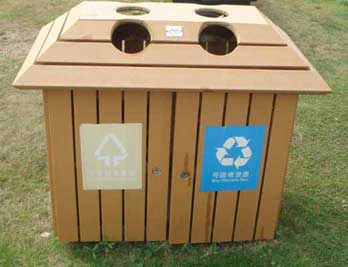 2011年公园使用最多的钢木垃圾桶欣赏