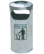 单口圆顶室内不锈钢垃圾桶HT-BXG1120