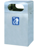 户外长方形不锈钢垃圾箱HT-BXG1150